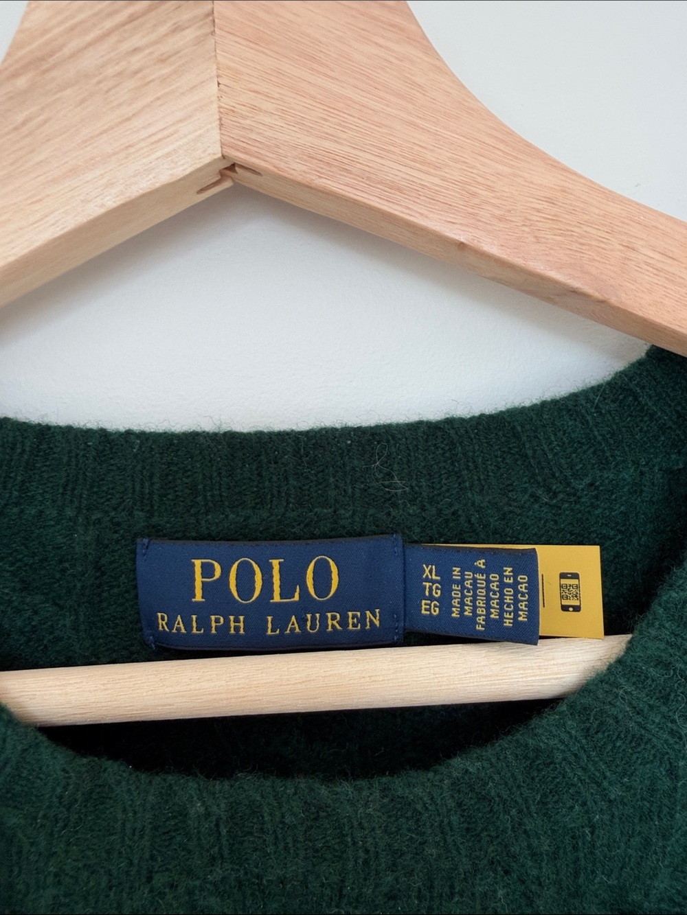 Polo by Ralph Lauren Forest Green Cable Knit Crewneck Sweater - Picture 2 of 4